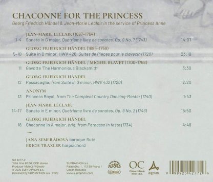 Photo No.2 of Chaconne For The Princess – Music by Handel & Leclair