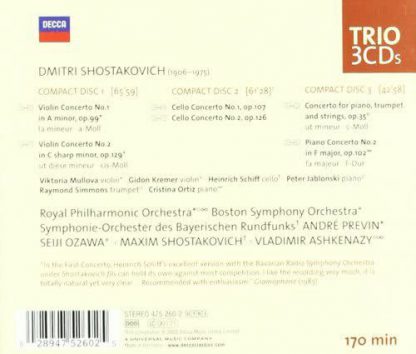 Photo No.2 of Shostakovich - Complete Concertos