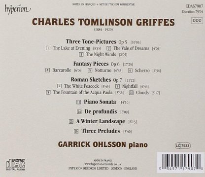 Photo No.2 of Charles Tomlinson Griffes: Piano Music