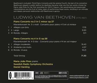 Photo No.2 of Beethoven: Piano Concertos Nos. 3 & 4