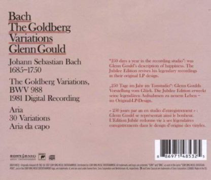 Photo No.2 of Glenn Gould plays Bach: The Goldberg Variations