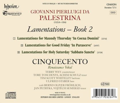 Photo No.2 of Palestrina: Lamentations