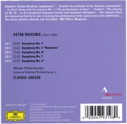 Photo No.2 of Claudio Abbado Symphonies Edition - Bruckner