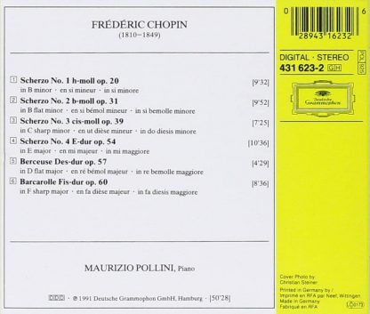 Photo No.2 of Frederic Chopin: Scherzi, Berceuse & Barcarolle