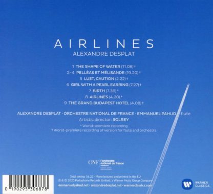 Photo No.2 of Desplat: Airlines (Flute & Orchestra Works)