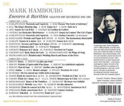 Photo No.2 of Mark Hambourg - Encores & Rarities