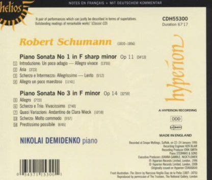 Photo No.2 of Schumann: Piano Sonata 1 & 3