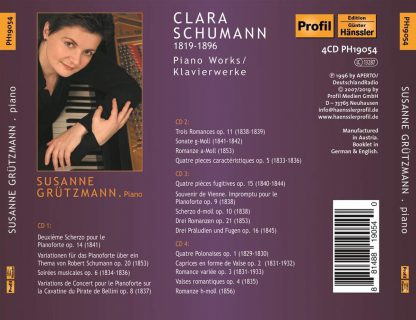 Photo No.2 of C. Schumann: Complete Works for Piano Solo
