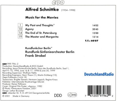 Photo No.2 of Schnittke: Music for the Movies