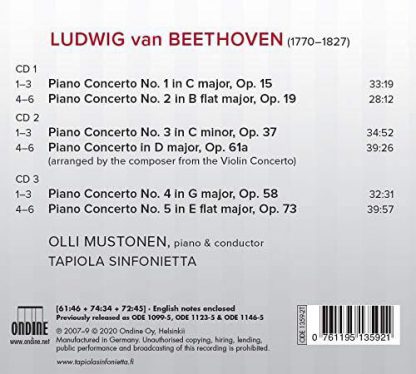 Photo No.2 of Beethoven: Piano Concertos (Complete)