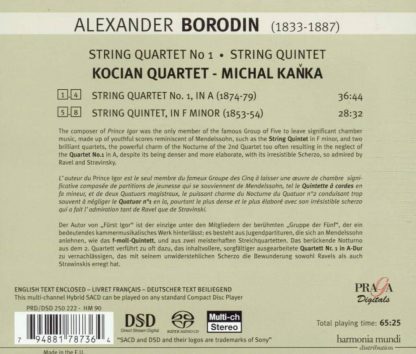 Photo No.2 of Borodin: String Quartet No. 1, String Quintet