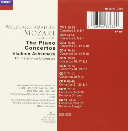 Photo No.2 of Mozart: The Piano Concertos