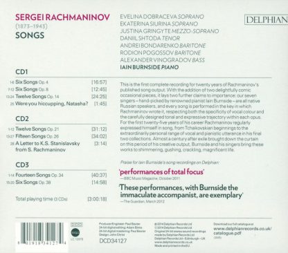 Photo No.2 of Rachmaninov: Songs