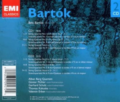 Photo No.2 of Bela Bartok: String Quartets Nos. 1-6