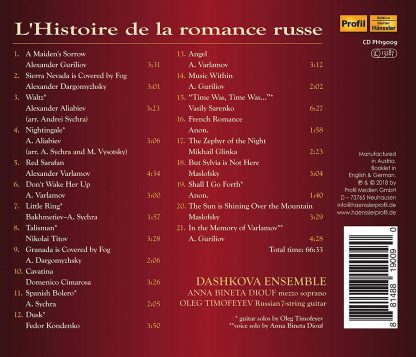 Photo No.2 of L'Histoire de la Romance Russe, Vol. 1