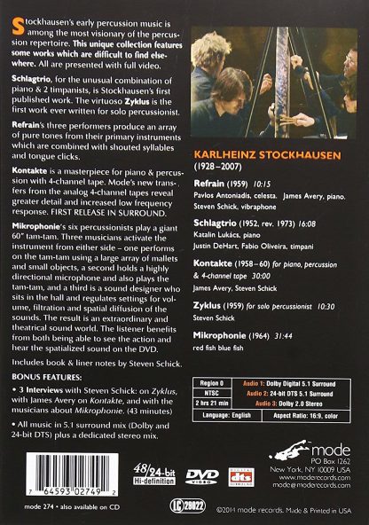 Photo No.2 of Stockhausen: Complete Early Percussion Works