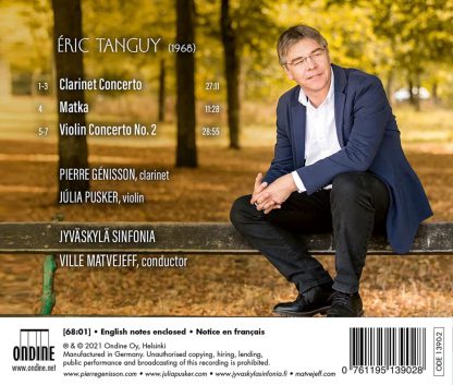 Photo No.2 of Eric Tanguy: Clarinet Concerto, Violin Concerto No. 2
