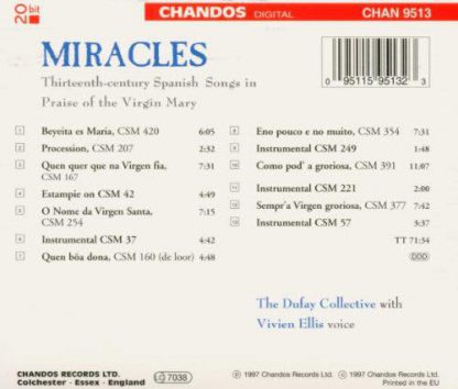 Photo No.2 of Miracles: Thirteenth-century Spanish Songs in Praise of the Virgin Mary