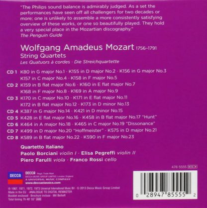Photo No.2 of Mozart: Complete String Quartets