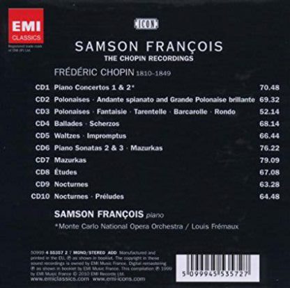 Photo No.2 of Samson François: The Chopin Recordings