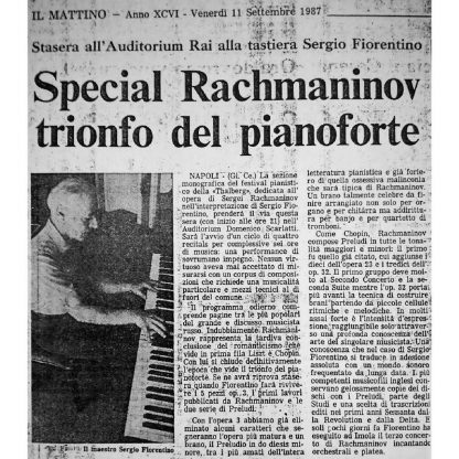 Photo No.3 of Sergio Fiorentino: Rachmaninov Solo Piano Works Complete