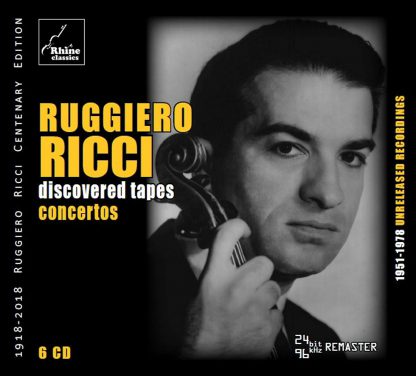 Photo No.1 of Ruggiero Ricci: Discovered Tapes, Concertos