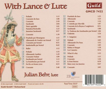 Photo No.2 of With Lance & Lute: Music Of The Swiss Guardsmen In Frnace