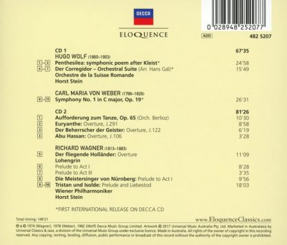Photo No.2 of Wolf, Weber, Wagner: Orchestral Works