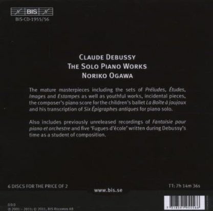 Photo No.2 of Claude Debussy: The Solo Piano Works