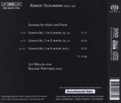 Photo No.2 of Schumann: The Violin Sonatas