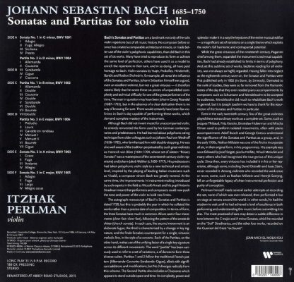 Photo No.2 of J. S. Bach: Complete Sonatas & Partitas - Vinyl Edition (180g)