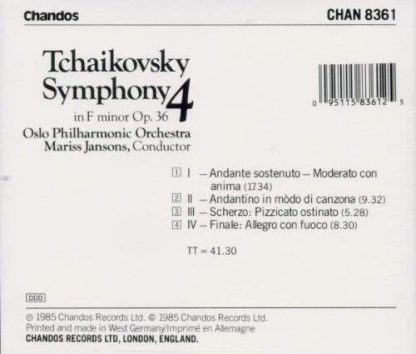Photo No.2 of Tchaikovsky: Symphony No. 4 in F minor, Op. 36