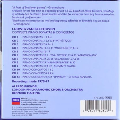 Photo No.2 of Alfred Brendel: Complete Beethoven Piano Sonatas & Concertos