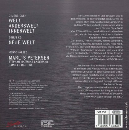 Photo No.2 of Marlis Petersen: Dimensions: Mensch & Lied