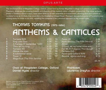 Photo No.2 of Tomkins: Anthems & Canticles