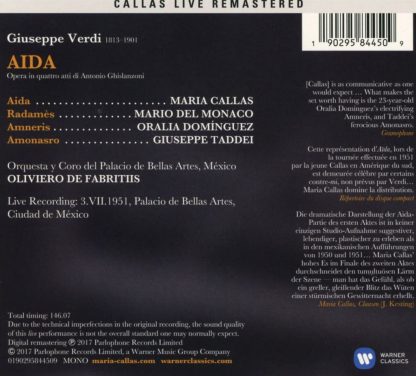 Photo No.2 of Giuseppe Verdi: Aida (Remastered Live Recording Mexico 03.07.1951)