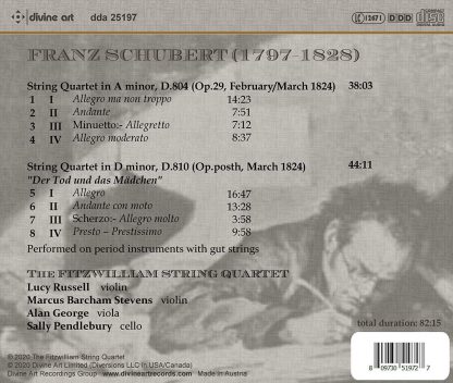 Photo No.2 of Franz Schubert: String Quartets