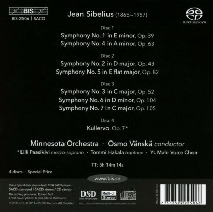 Photo No.2 of Sibelius: The 7 Symphonies