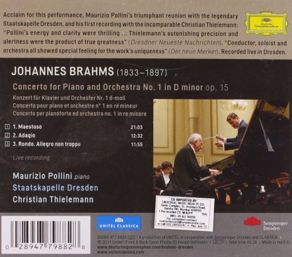 Photo No.2 of Brahms: Piano Concerto No. 1 in D minor, Op. 15