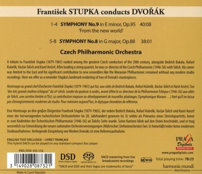 Photo No.2 of Stupka conducts Antonin Dvorak Symphonies Nos. 8 & 9