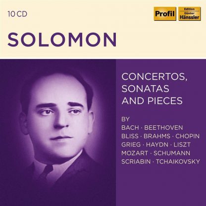 Photo No.1 of Solomon: Concertos, Sonatas & Pieces