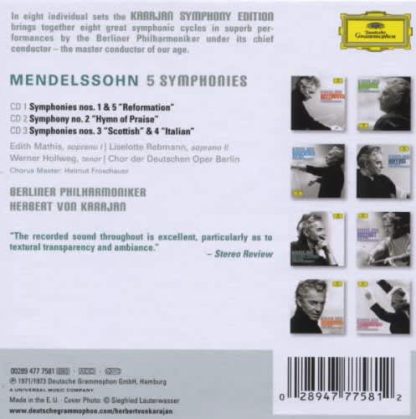 Photo No.2 of Felix Mendelssohn Bartholdy: Symphonies Nos. 1-5