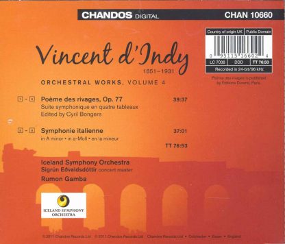 Photo No.2 of Vincent d’Indy: Orchestral Works Volume 4