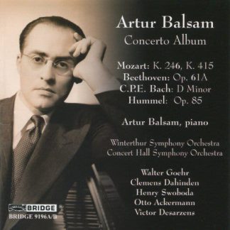 Photo No.1 of Artur Balsam: Concerto Album