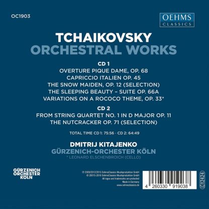 Photo No.2 of Kitajenko Conducts Tchaikovsky Orchestral Works