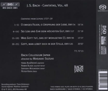 Photo No.2 of Johann Sebastian Bach - Cantatas Volume 48