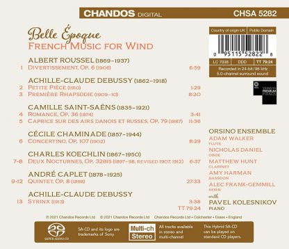 Photo No.2 of Belle Époque: French Music for Wind