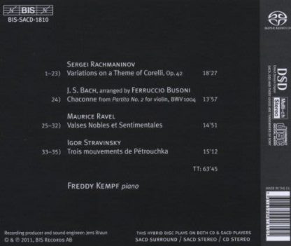 Photo No.2 of Freddy Kempf plays Rachmaninov, Bach/Busoni, Ravel & Stravinsky