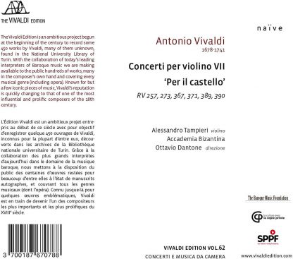 Photo No.2 of Vivaldi: Concerto per Violino VII 'Per il castello'