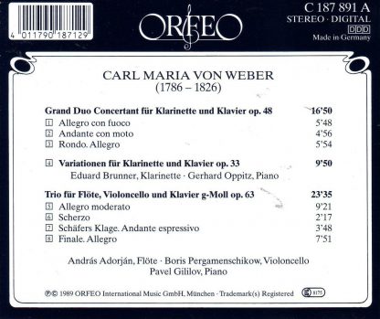 Photo No.2 of Weber - Chamber Works